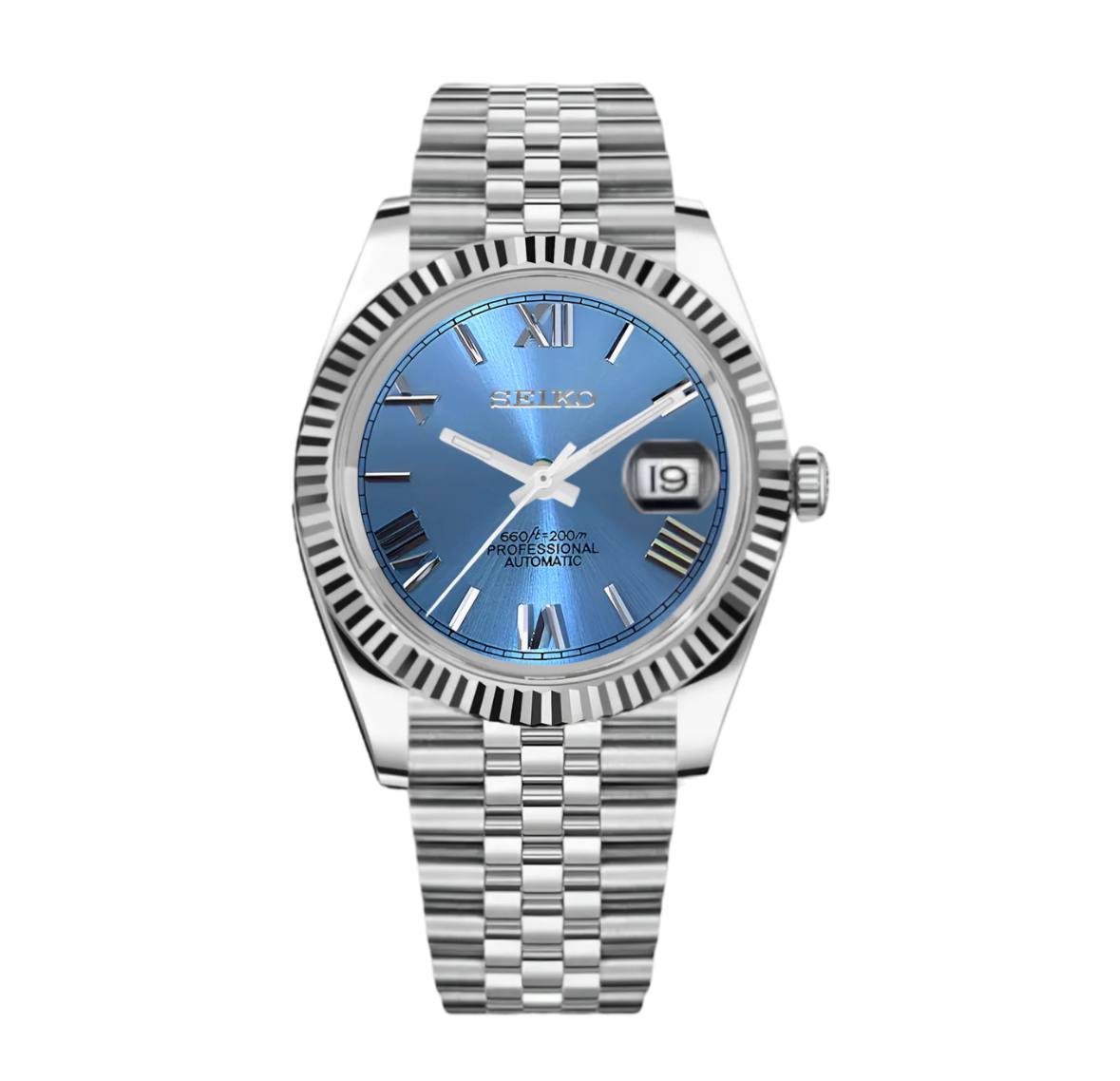 SEIKO DATEJUST ROMAN SILVER 39MM – Vigilo Co.